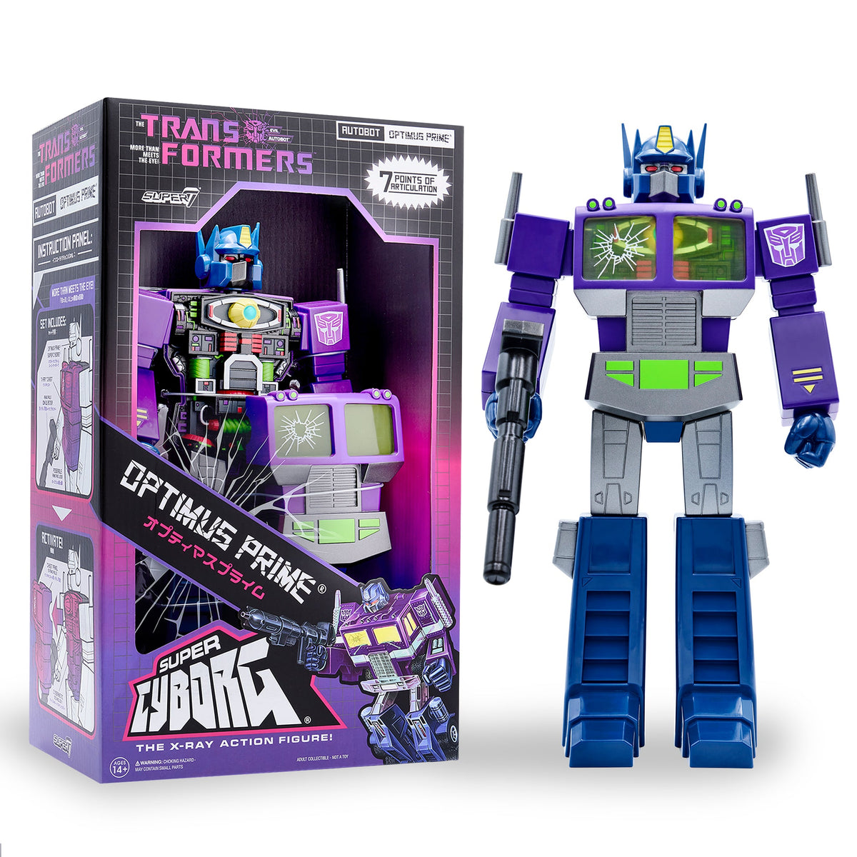 Transformers Super Cyborg - Optimus Primeï»¿ (Shattered Glass Purple)