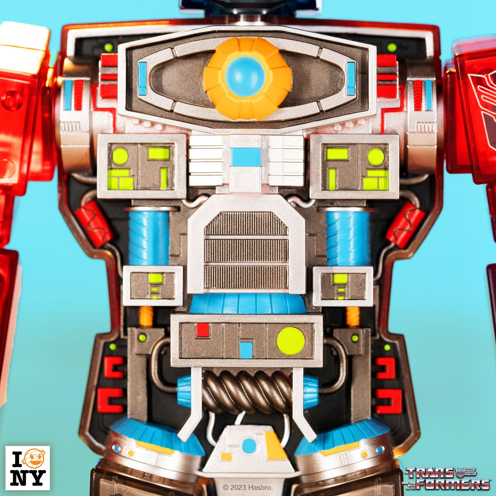 Transformers Super Cyborg - Optimus Prime (Clear Red / Blue)