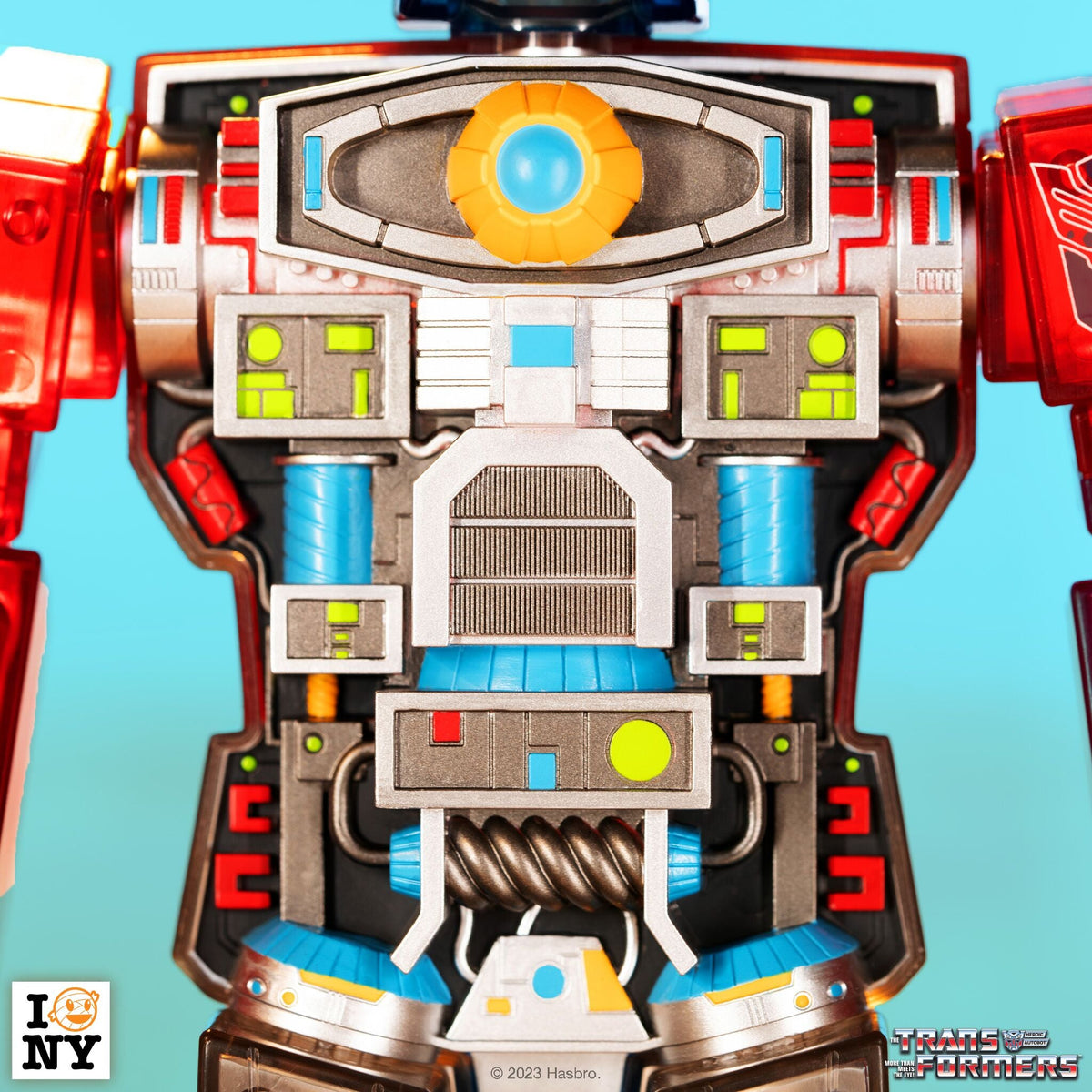 Transformers Super Cyborg - Optimus Prime (Clear Red / Blue)