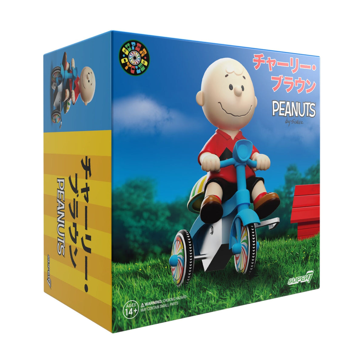 Peanuts Super Cycles - Charlie Brown (Red Shirt w/ Blue Trike)