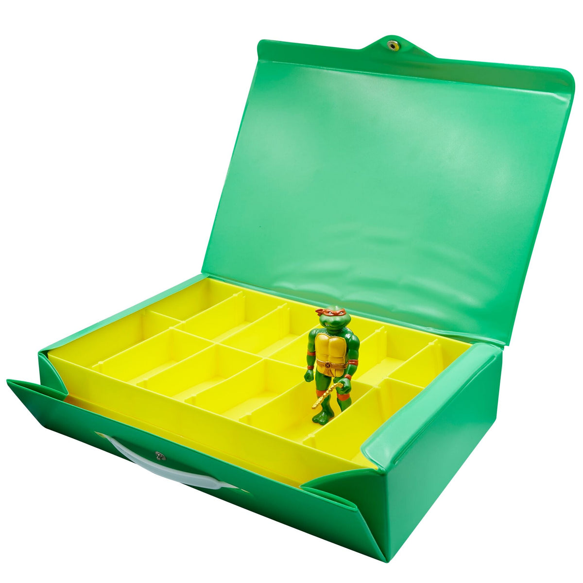 Teenage Mutant Ninja Turtles ReAction Figures - Carry Case with Michelangelo (Metallic)