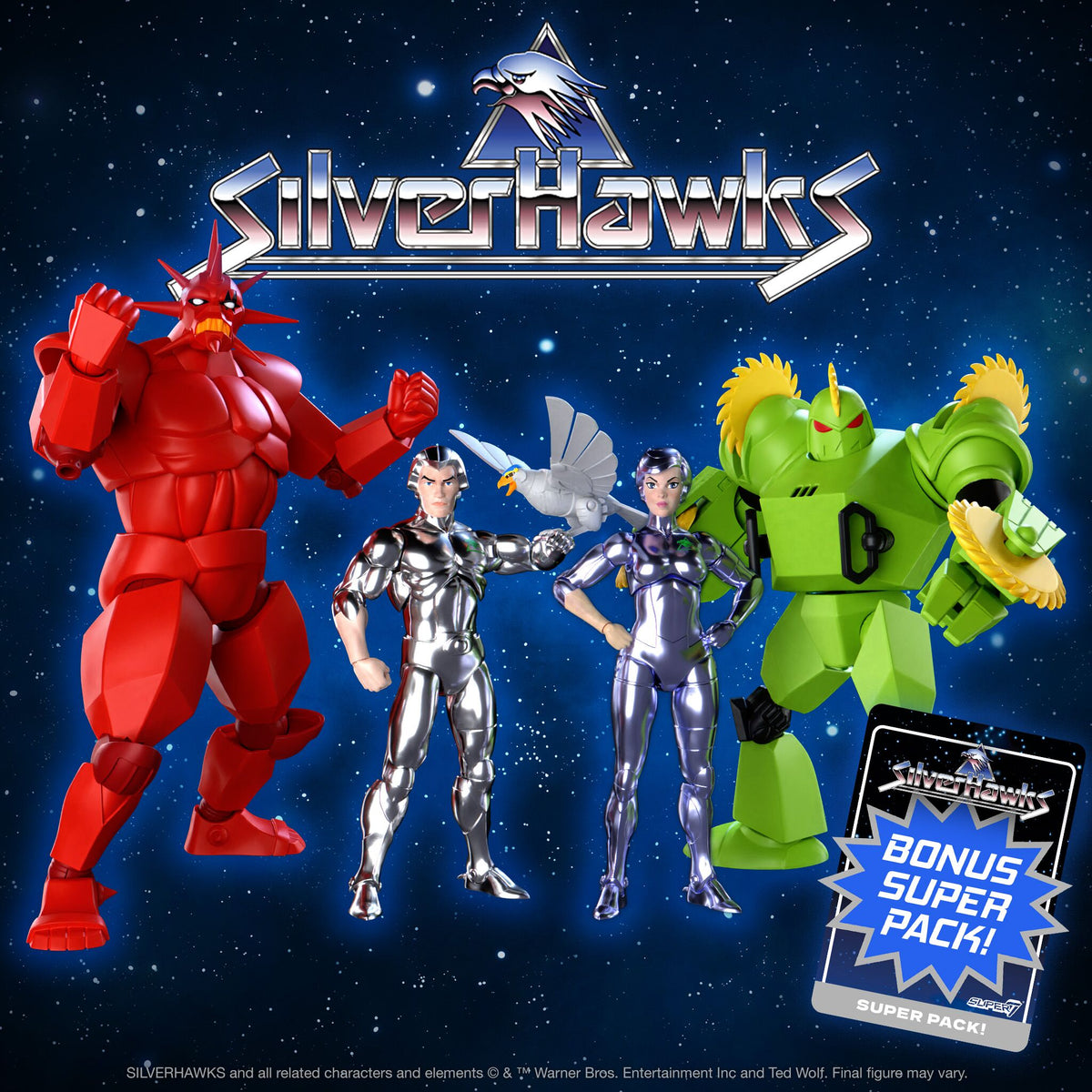 SilverHawks ULTIMATES! Wave 4 - Steelheart, Quicksilver, Mon*Star & Buzz-Saw