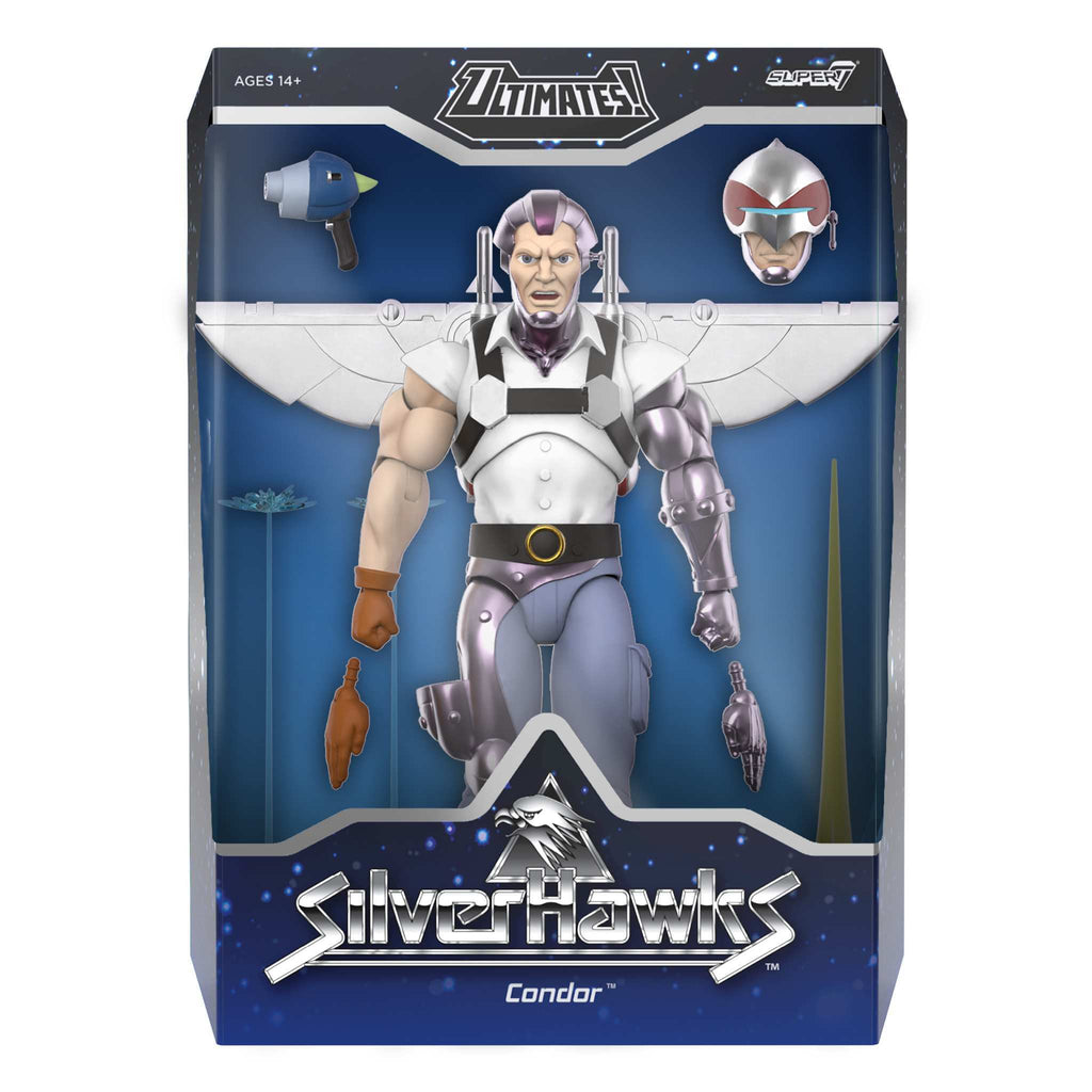 SilverHawks ULTIMATES! Wave 07 - Flashback, Hardware, Melodia & Condor (Toon)