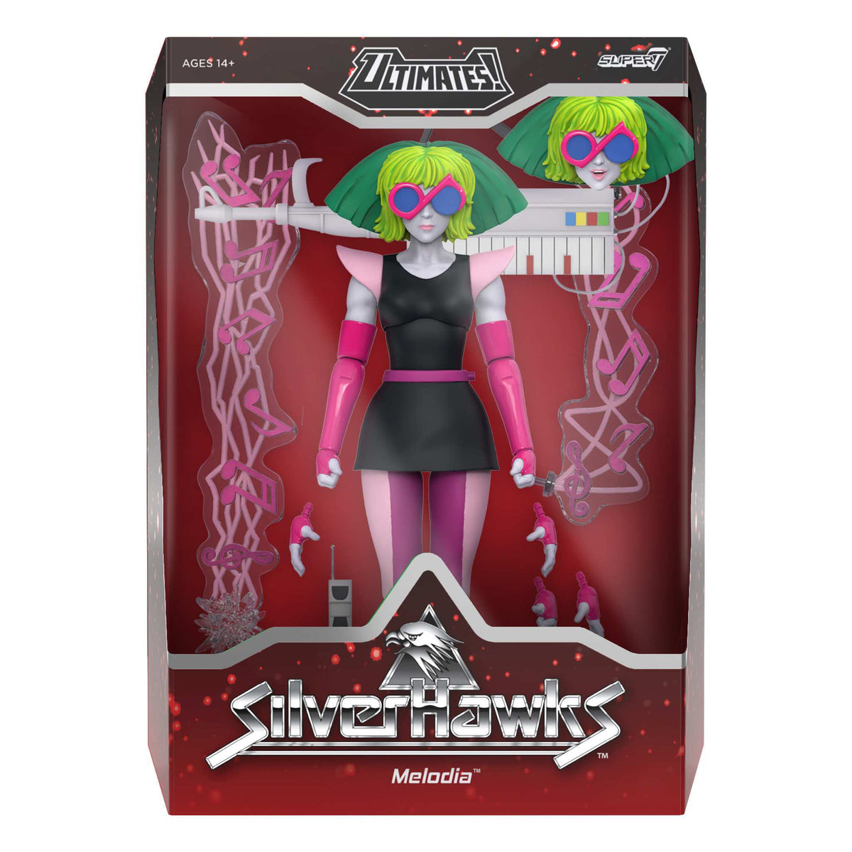 SilverHawks ULTIMATES! Wave 07 - Flashback, Hardware, Melodia & Condor (Toon)