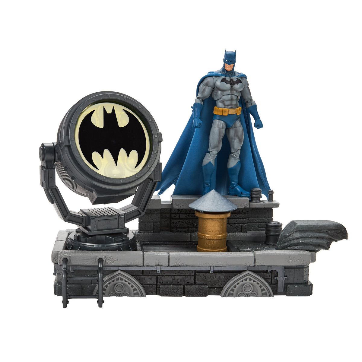 DC Premium Batman: Hush Rooftop Bat-Signal Diorama Set