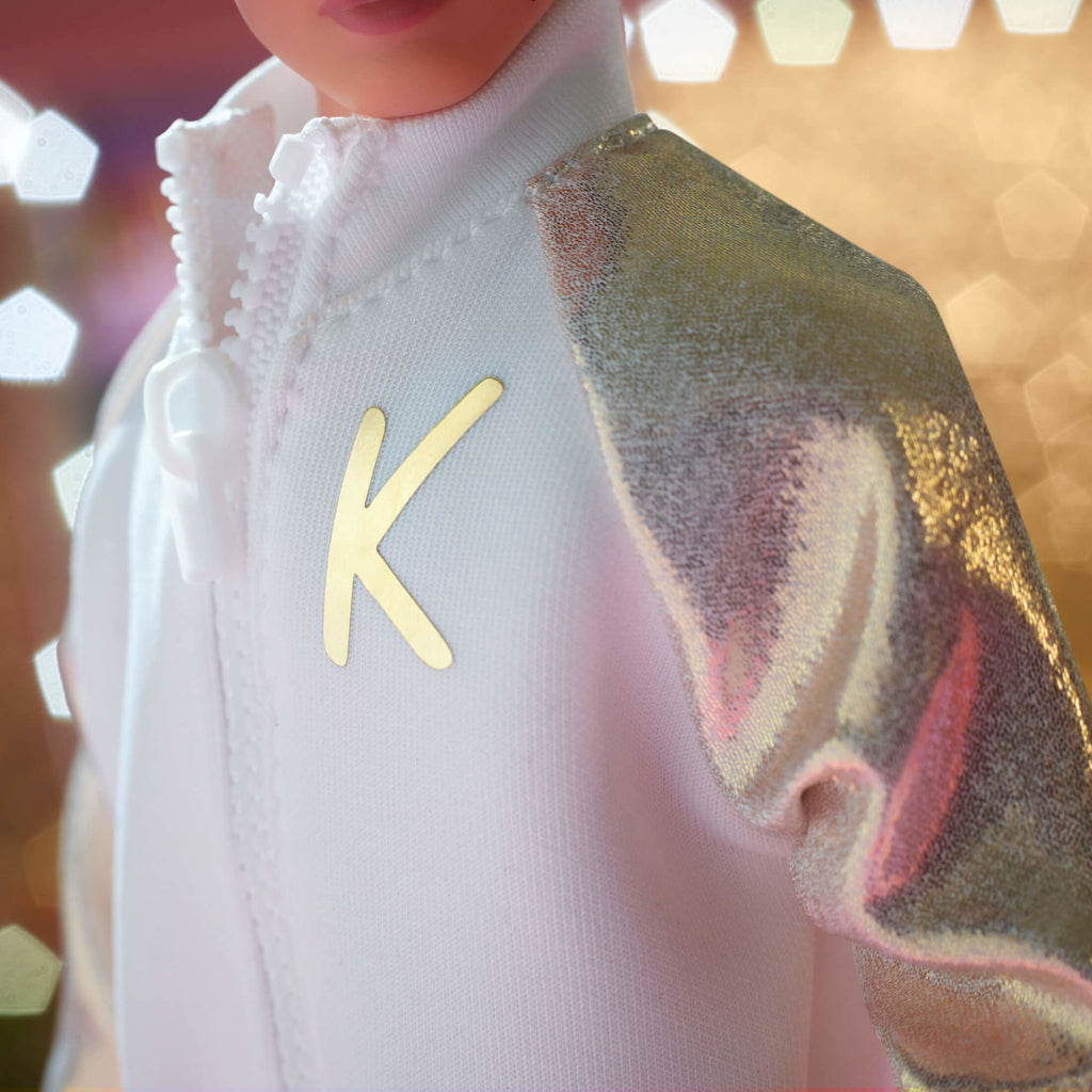 Ken Doll In White and Gold Tracksuit – Barbie The Movie