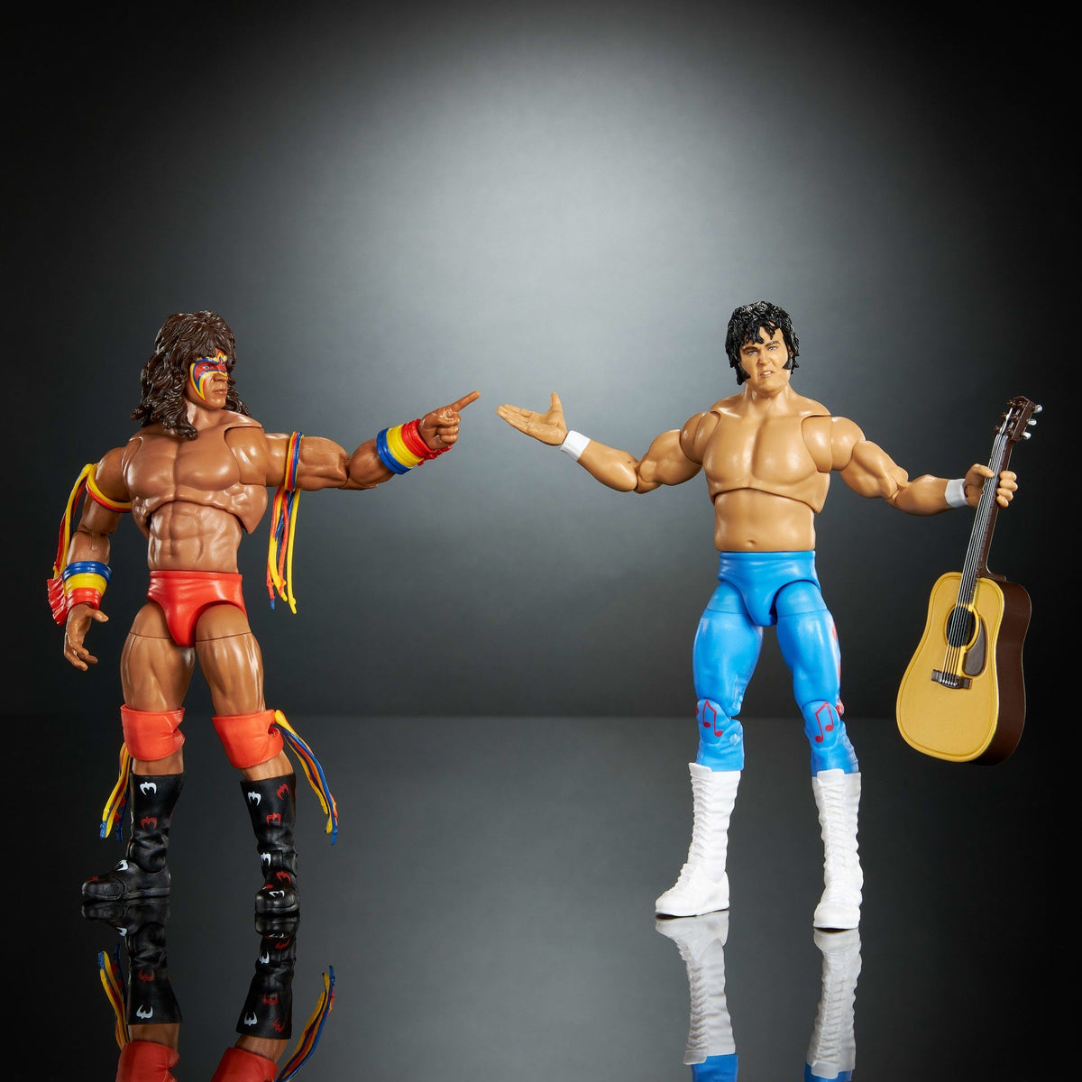 WWE Coliseum Collection Honky Tonk Man & Ultimate Warrior Ultimate Edition Figures