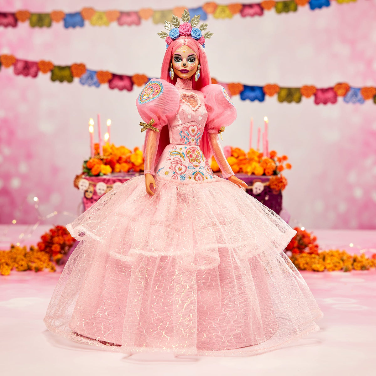 2023 Día De Muertos Barbie x Pink Magnolia Doll