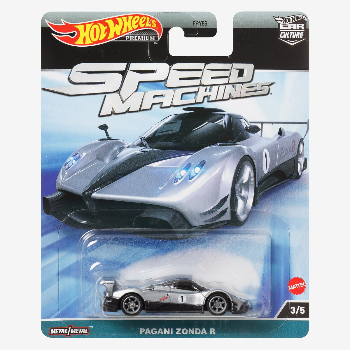 Hot Wheels Premium Car Culture Speed Machines – Pagani Zonda R