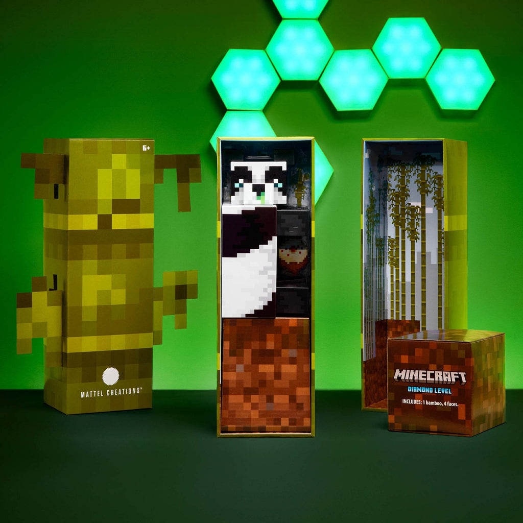 Minecraft Diamond Level Panda Figure