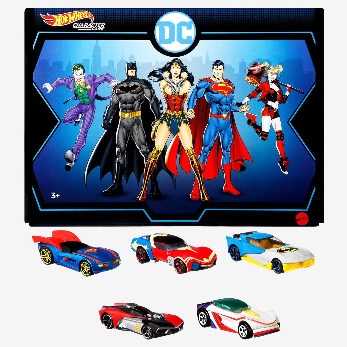 Hot Wheels DC Character Car 5-Pack