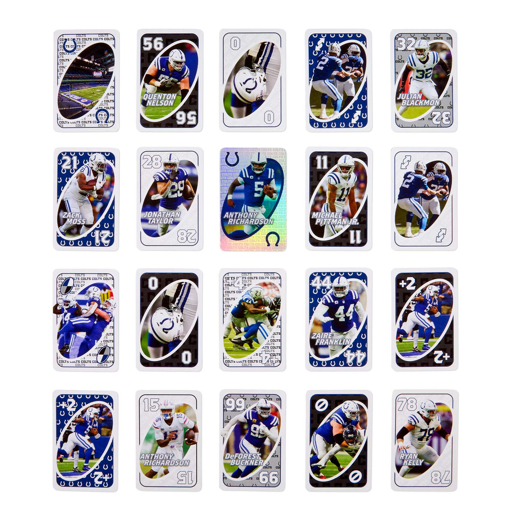 UNO Fandom NFL Indianapolis Colts Game Deck