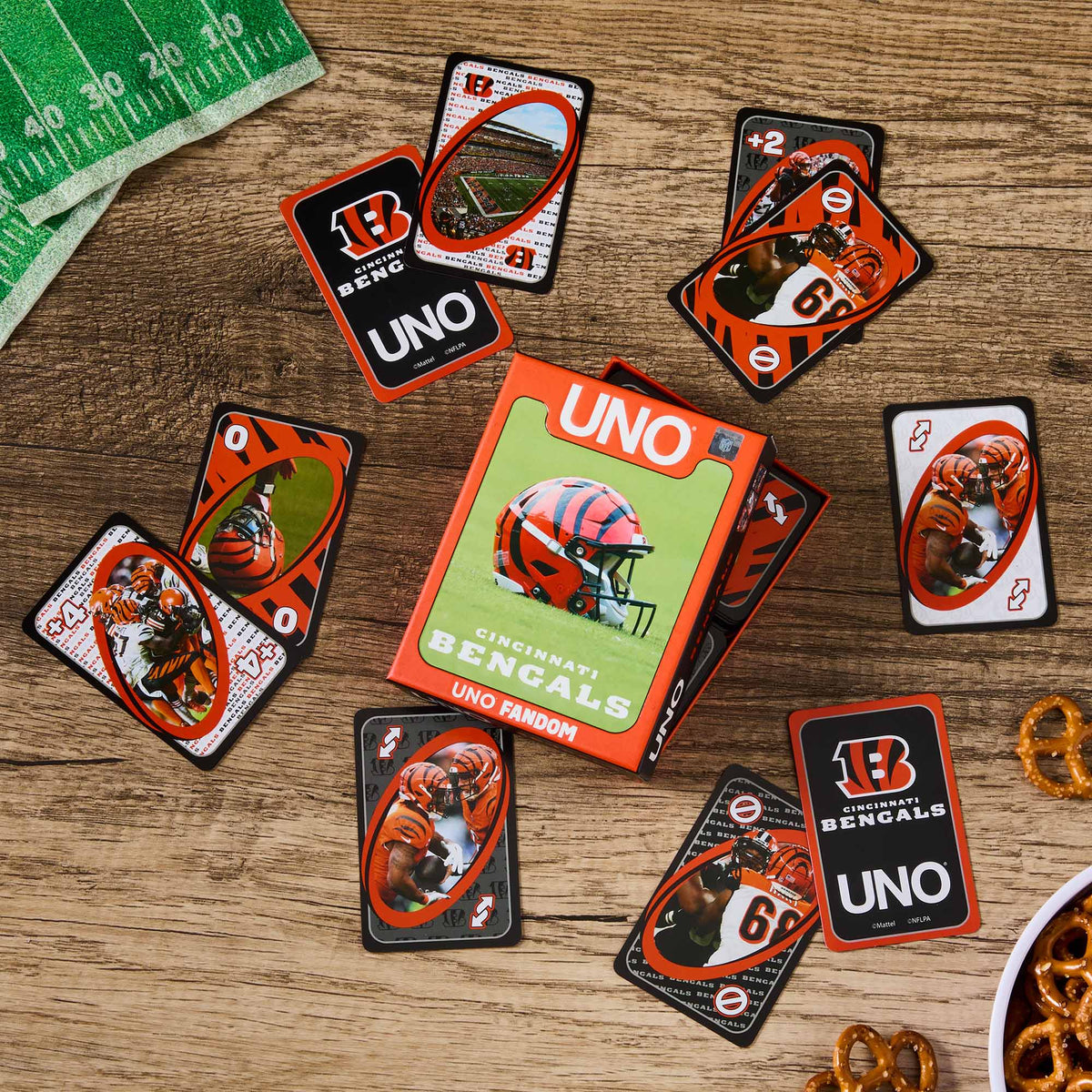UNO Fandom NFL Cincinnati Bengals Game Deck