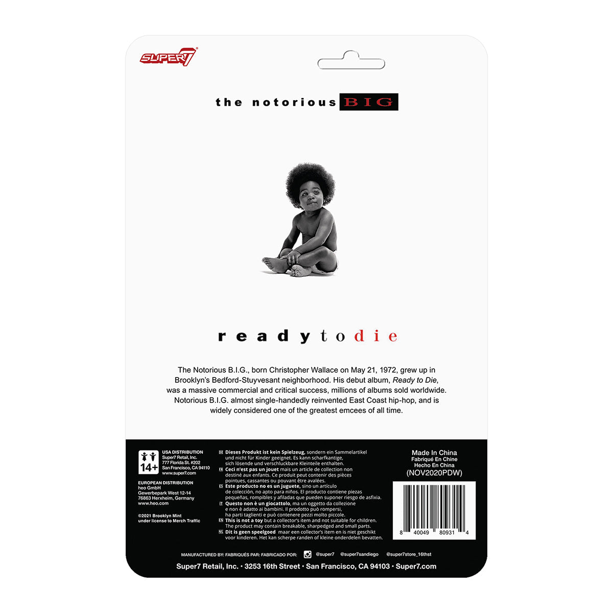 Notorious B.I.G. ReAction Figures - Notorious B.I.G. ReAction Figure - The Original