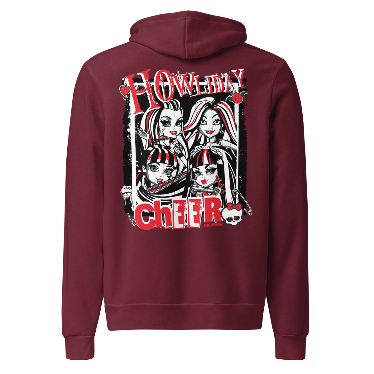 Monster High Howliday Cheer Burgundy Hoodie