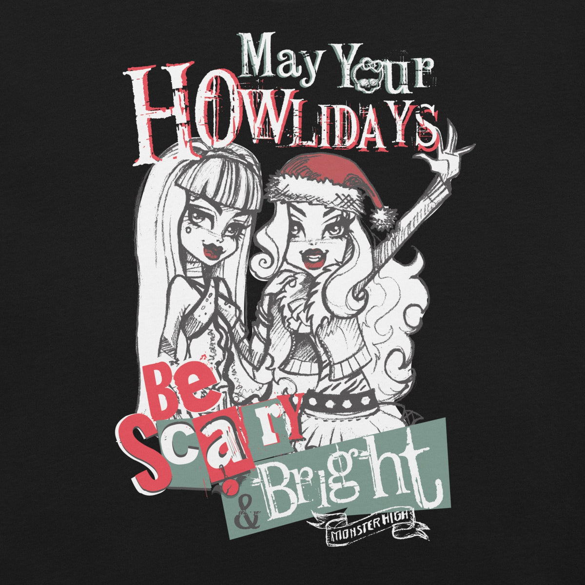 Monster High Scary and Bright Black T-shirt