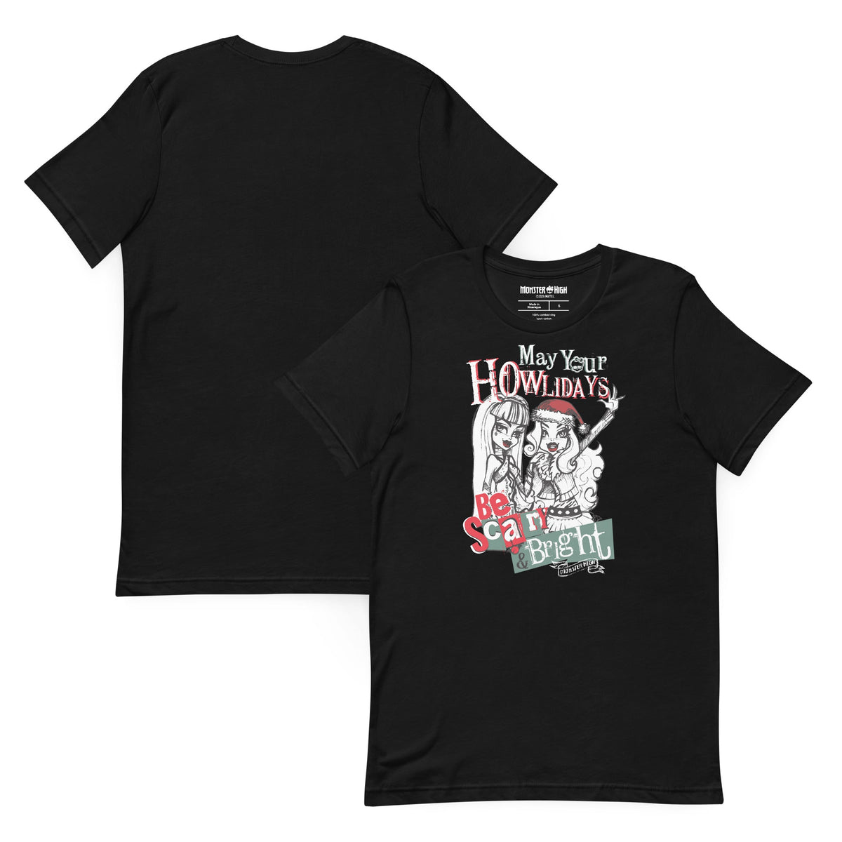 Monster High Scary and Bright Black T-shirt