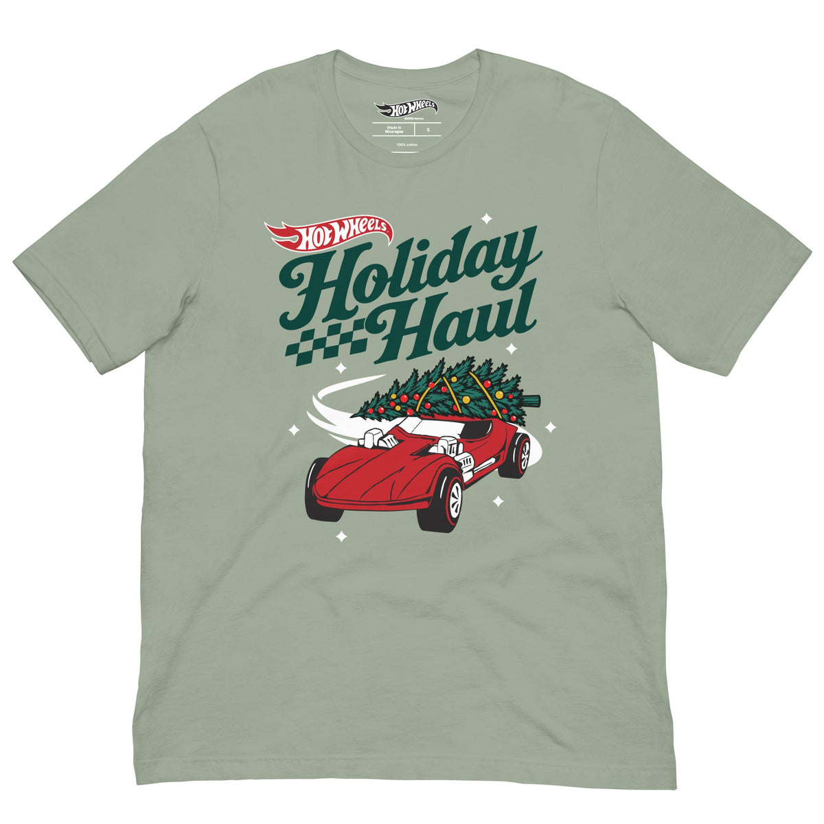 Hot Wheels Holiday Haul Green T-shirt
