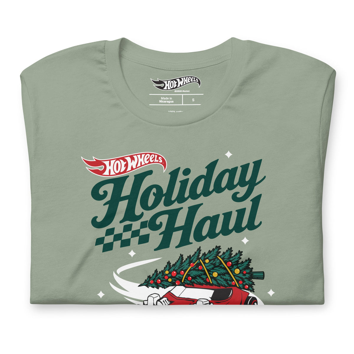 Hot Wheels Holiday Haul Green T-shirt