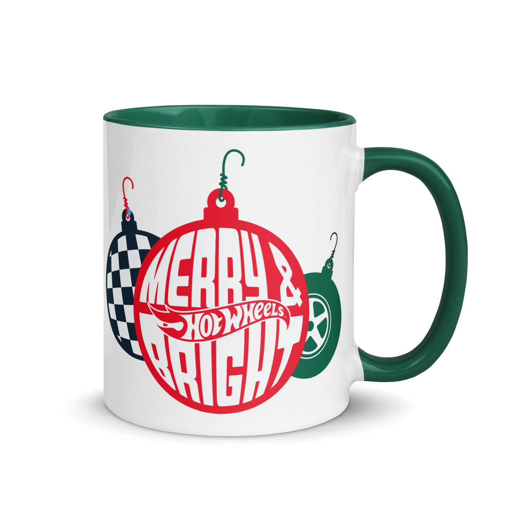 Hot Wheels Merry and Bright White Mug
